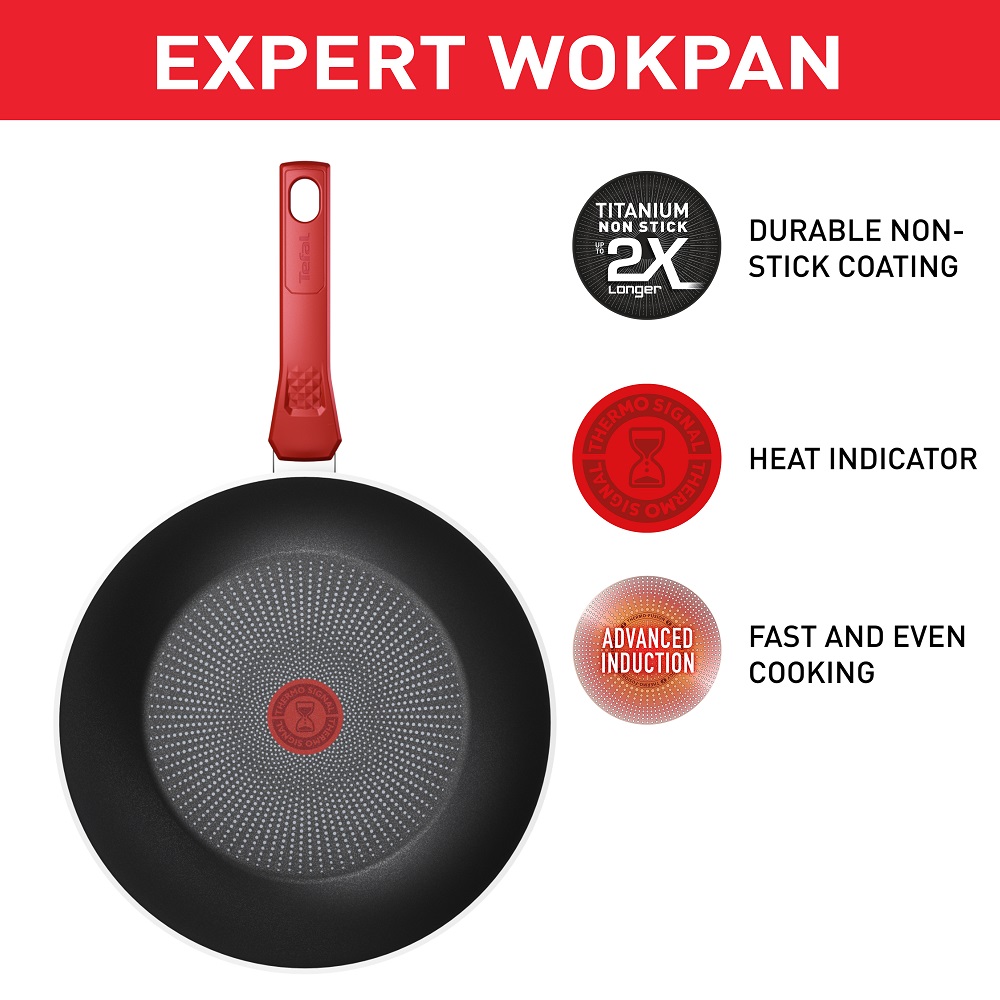 Tefal Expert Wok, Size 28 - C2891105 Tefal Expert Wok, Size 28 - C2891105
